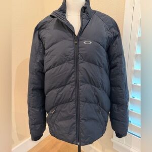 Oakley Goose Feather Down Puffer Jacket  Black Women’s XL/Men’s M Ski